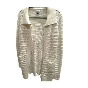 Cabi Open Stitch Cardigan #6237 Chunky, Oversized Sweater Layer Sz S